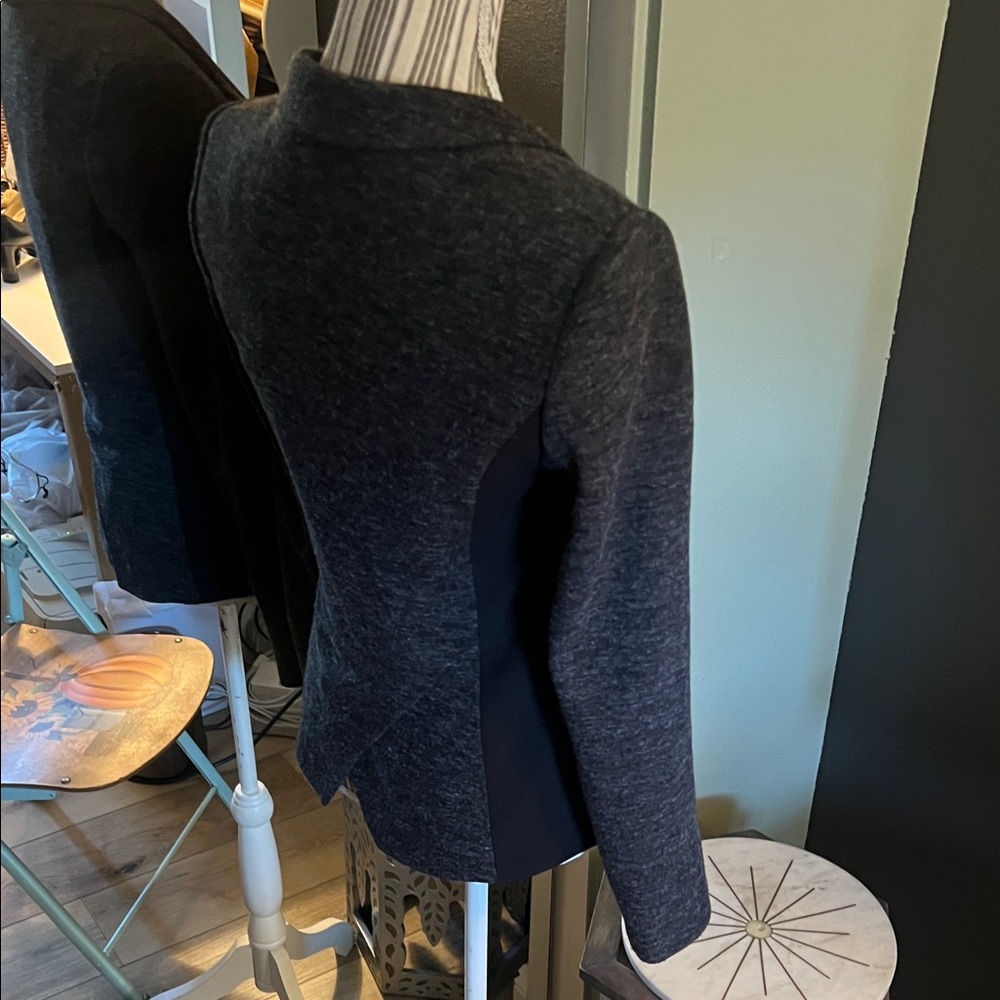 Cartonnier by Anthropologie, size 4, charcoal black Blazer Jacket - Picture 4 of 7